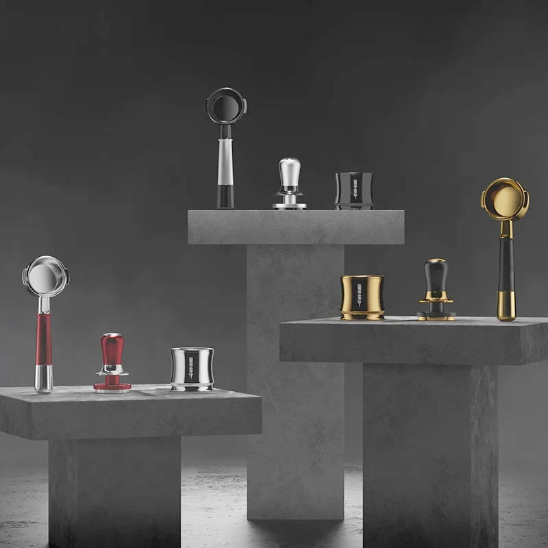 Пуш Темпер MHW-3Bomber 58.35 мм Динамометрический для Эспрессо Scorching Red