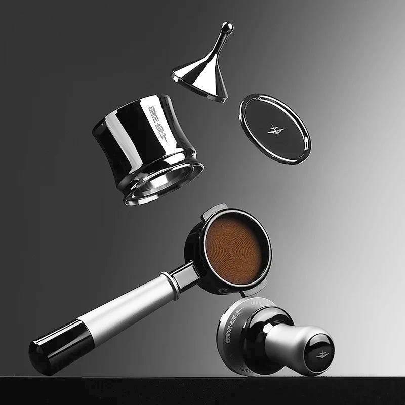 Пуш Темпер MHW-3Bomber 58.35мм Динамометрический для Эспрессо Silver Black