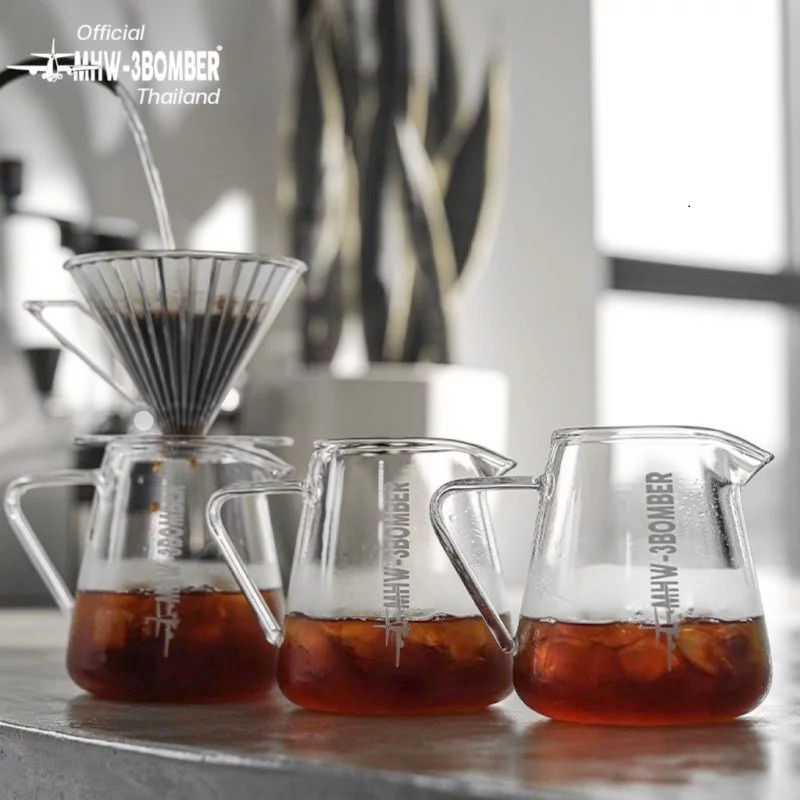 Сервер MHW-3Bomber 500 мл з боросилікатного скла Multicolor для кави