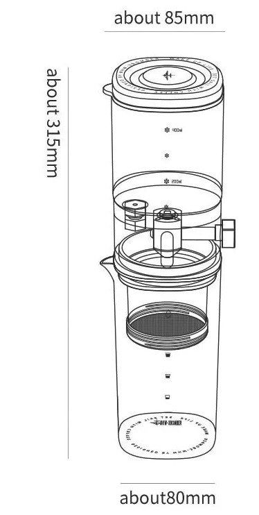 Заварник MHW-3Bomber 400 мл для холодної кави колд брю з багаторазовим фільтром