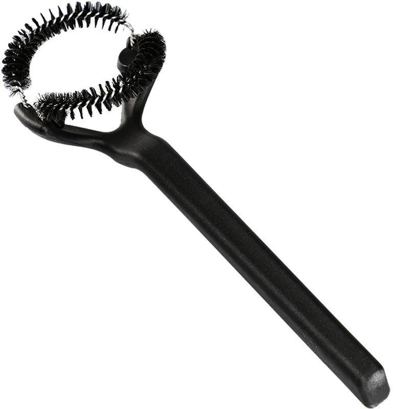 Щетка Brush Cleaner 51mm для чистки групп кофемашин, круглая, нейлоновая щетина, черная