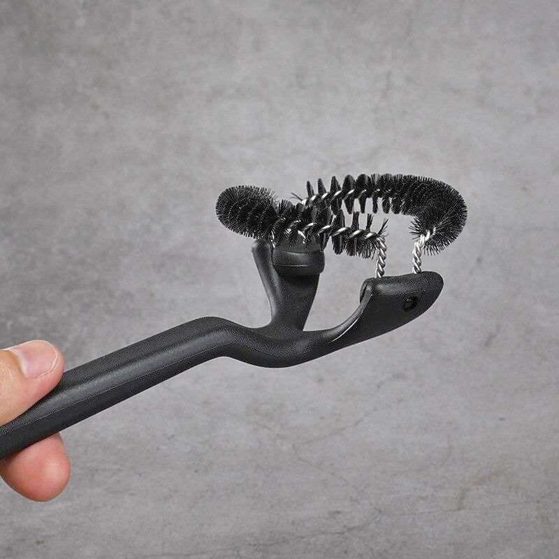 Щетка Brush Cleaner 51mm для чистки групп кофемашин, круглая, нейлоновая щетина, черная