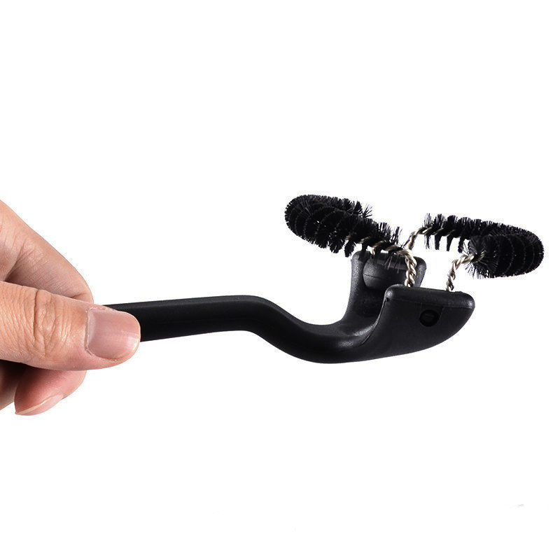 Щетка Brush Cleaner 51mm для чистки групп кофемашин, круглая, нейлоновая щетина, черная