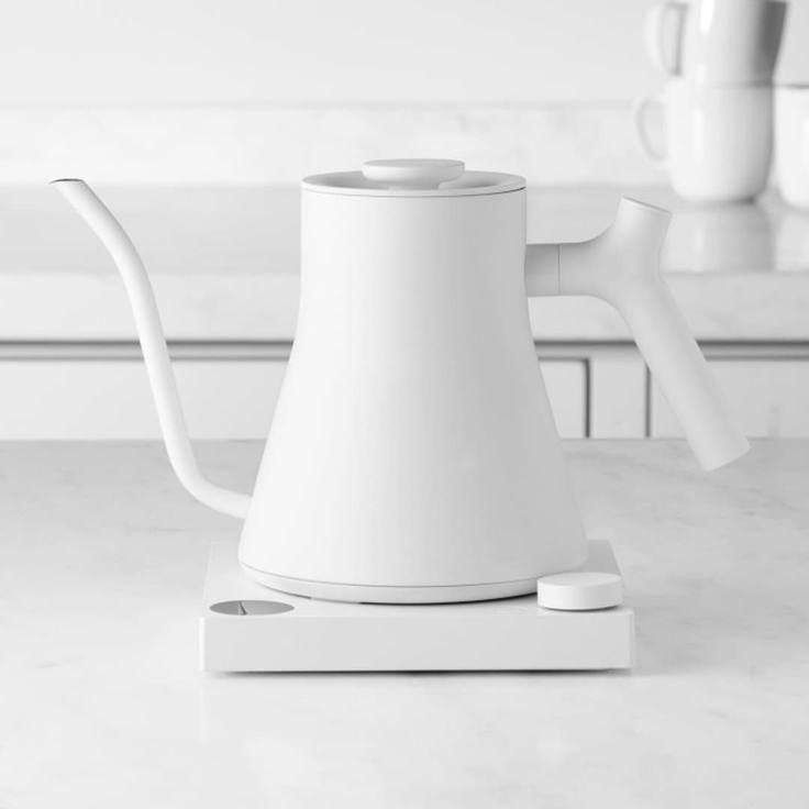 Электрочайник Fellow Stagg EKG PRO Matte White 0.9L, 1200Вт, контроль температуры, автоотключение