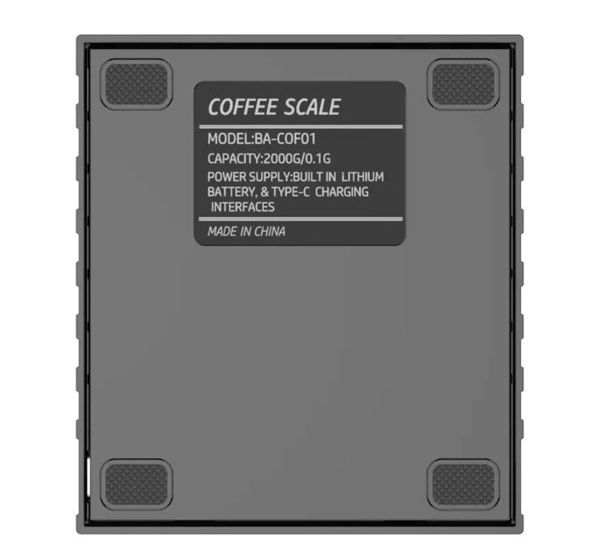 Веси ESP Smart Scale для еспрессо, 2 кг, точність 0,1 г, з таймером і LED-дисплеєм