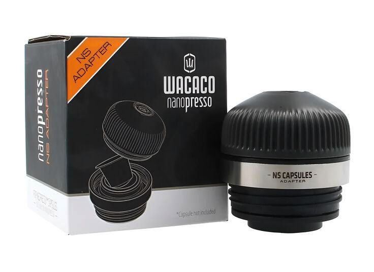 Адаптер Wacaco NS Nanopresso для капсул Nespresso, 50 г, чорний, портативний еспресо