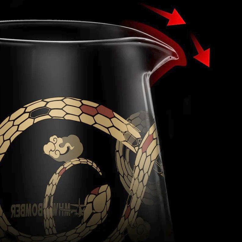 Сервер MHW-3Bomber 500 мл, боросиликатное стекло, серия Snake Limited Edition для кофе