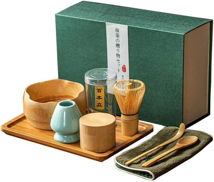 Набор Bamboo Whisper для приготовления матча, 8 предметов, бамбук, чайная церемония, подарок