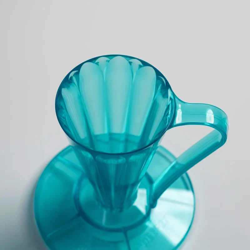 Пуровер Cafec Deep 27 Tritan Flower Dripper, кутовий 27°, для 1 чашки, японський, з фільтрами ABACA+