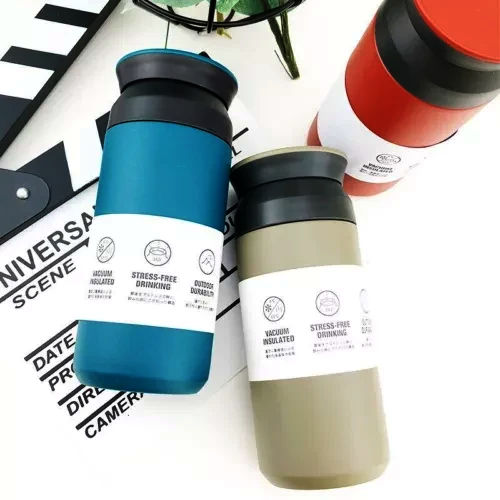 Термочашка Thermal Cup Tumbler 500 мл з вакуумною ізоляцією, нержавіюча сталь, синя