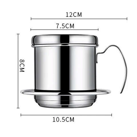 Прес-фільтр для кави 130 мл з нержавіючої сталі Vietnam Coffee Maker, автентичне заварювання