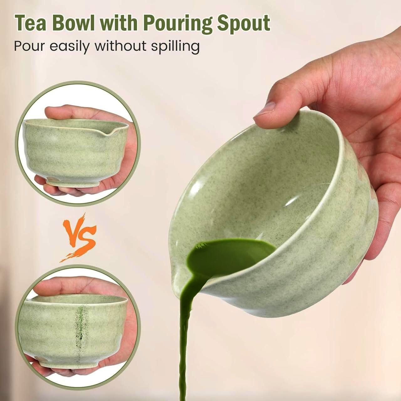 Набір Katakuchi для приготування матча з вінчиком, ситом, підставкою і ложечкою, 6 предметів