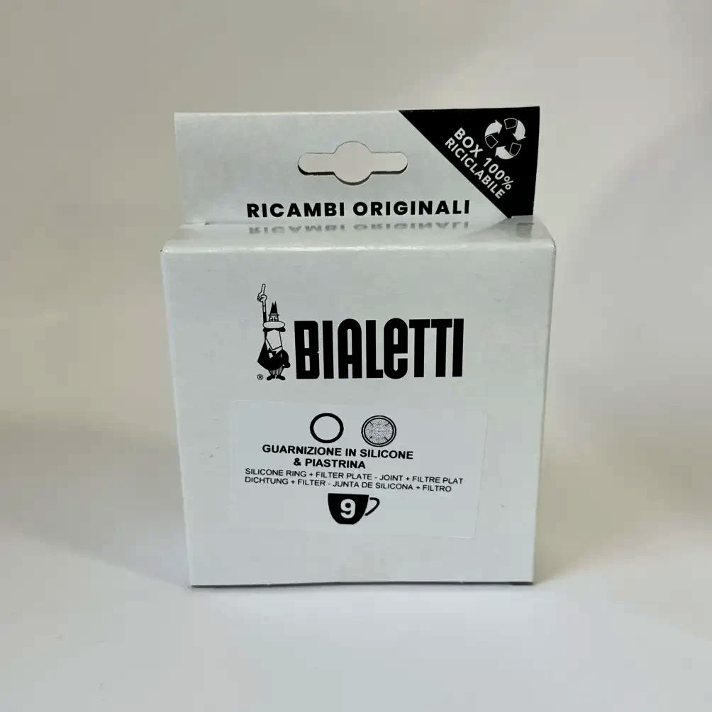 Набор Bialetti для гейзерной кофеварки 9 cup Moka Express: уплотнитель и фильтр-сито