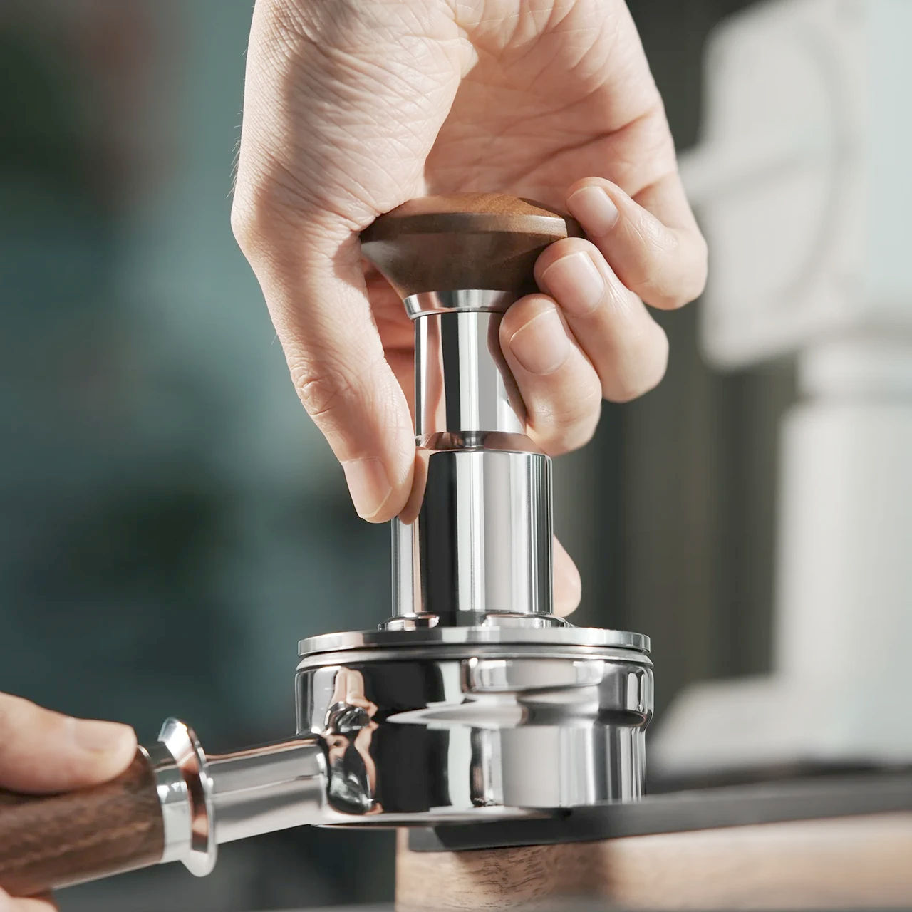 Пуш Темпер MHW-3BOMBER Knight 58.35 мм Ударный Динамометрический Темпер для Эспрессо