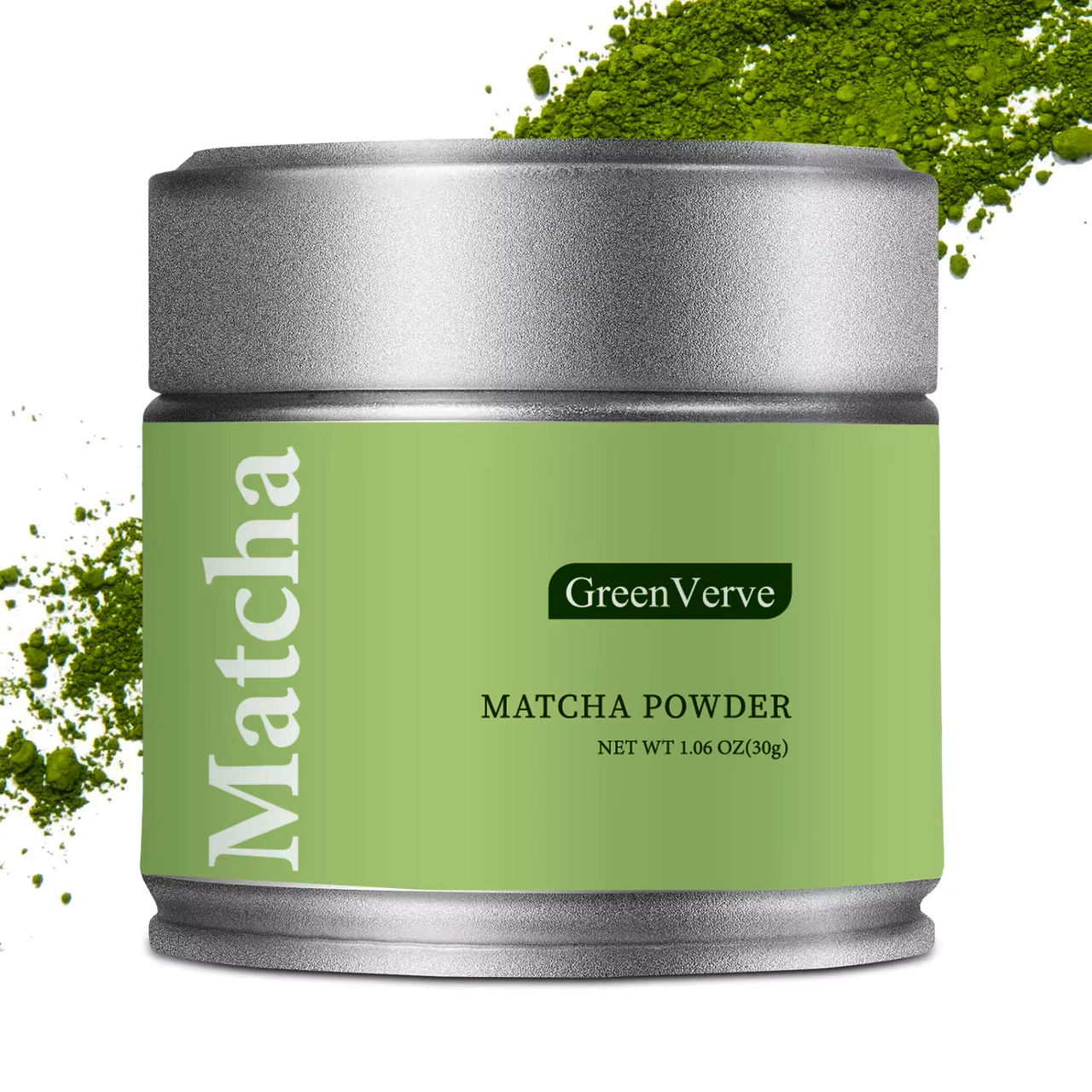 Матча Green Verde церемониальная 30 г, органический порошковый зеленый чай Camellia Sinensis
