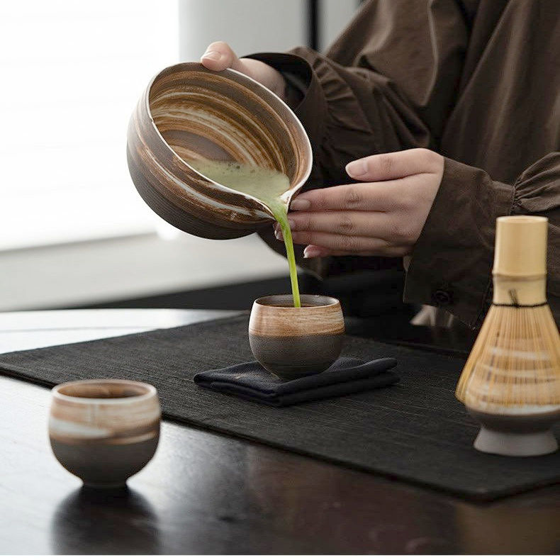 Набір Sabi Set для приготування матча, 4 предмета, кераміка і бамбук, чайний комплект