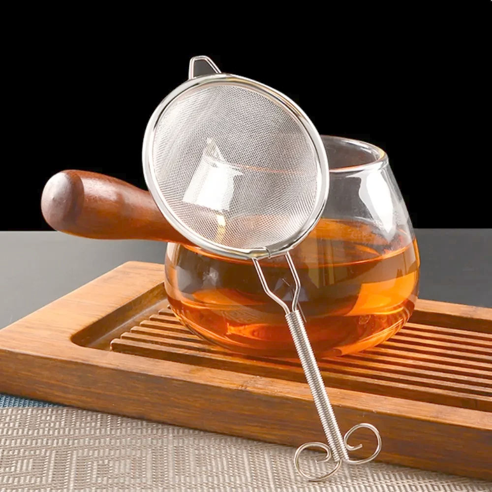 Сито для матча Ø75 мм, нержавіюча сталь 304, пружинна ручка, для чаю і спецій