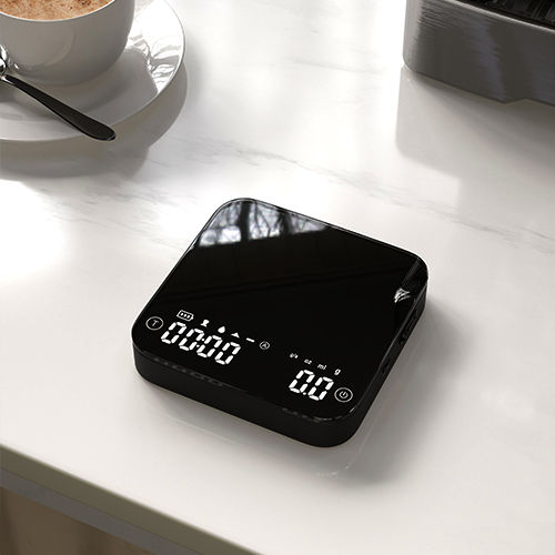 Веси Smart Scale K110 для кави, точність 0.1 г, LED дисплей, USB зарядка, чорний матовий