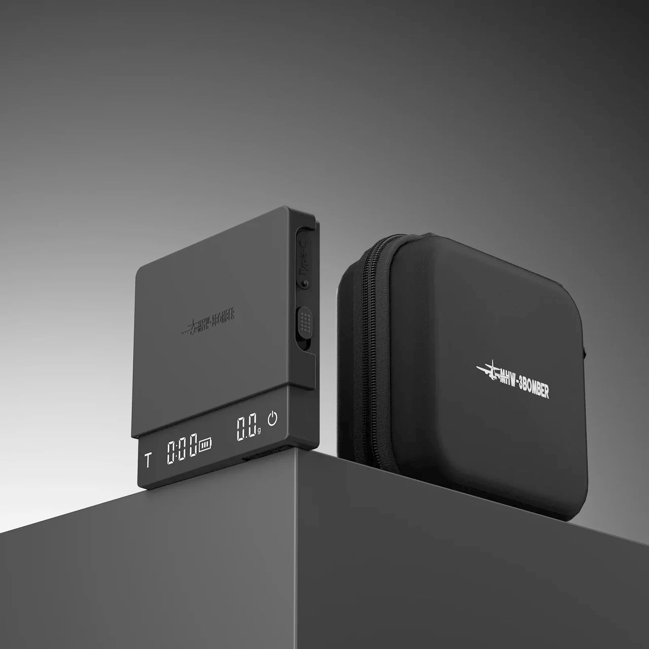 Ваги MHW-3Bomber Cube Coffee Scale 3.0 Micro для еспресо, 0.1 г, компактні, чорні
