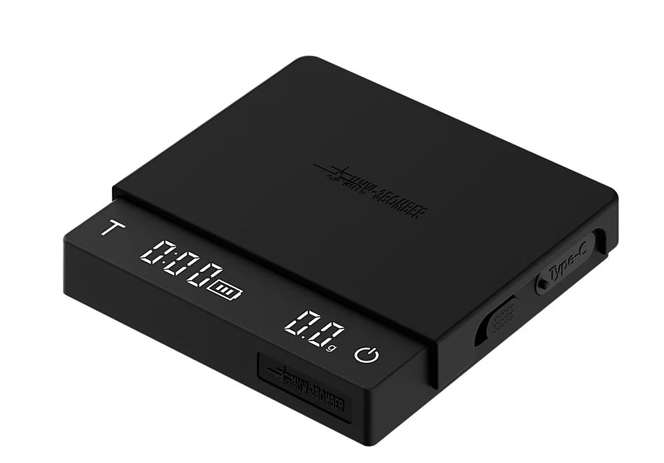 Ваги MHW-3Bomber Cube Coffee Scale 3.0 Micro для еспресо, 0.1 г, компактні, чорні