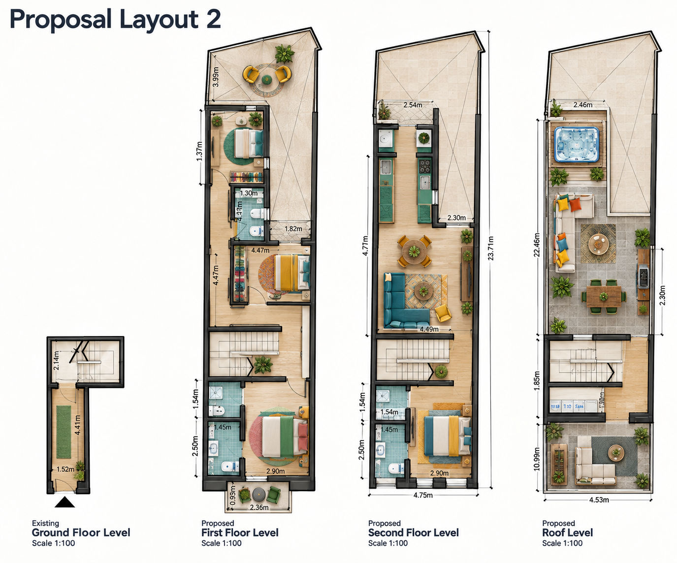 1-Bedroom Maisonette for Sale in Hamrun — plan 1