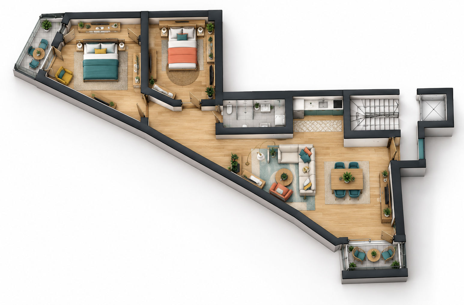 2-Bedroom Apartment for Sale in Marsaskala — plan 1