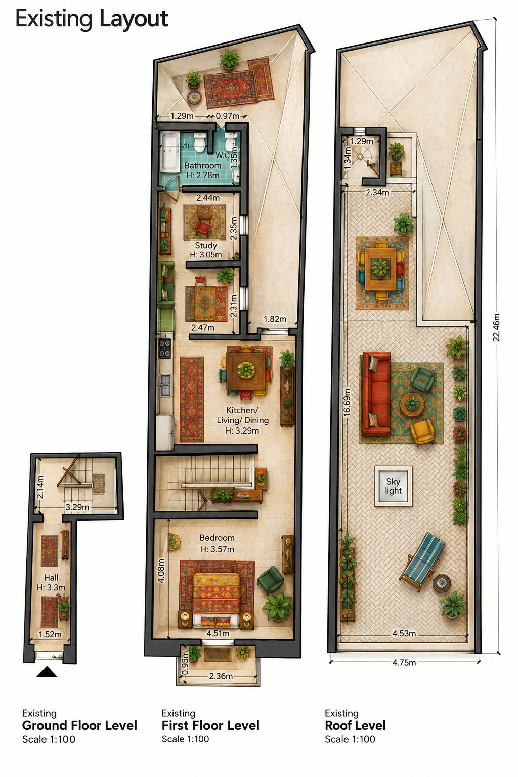 1-Bedroom Maisonette for Sale in Hamrun — plan 3