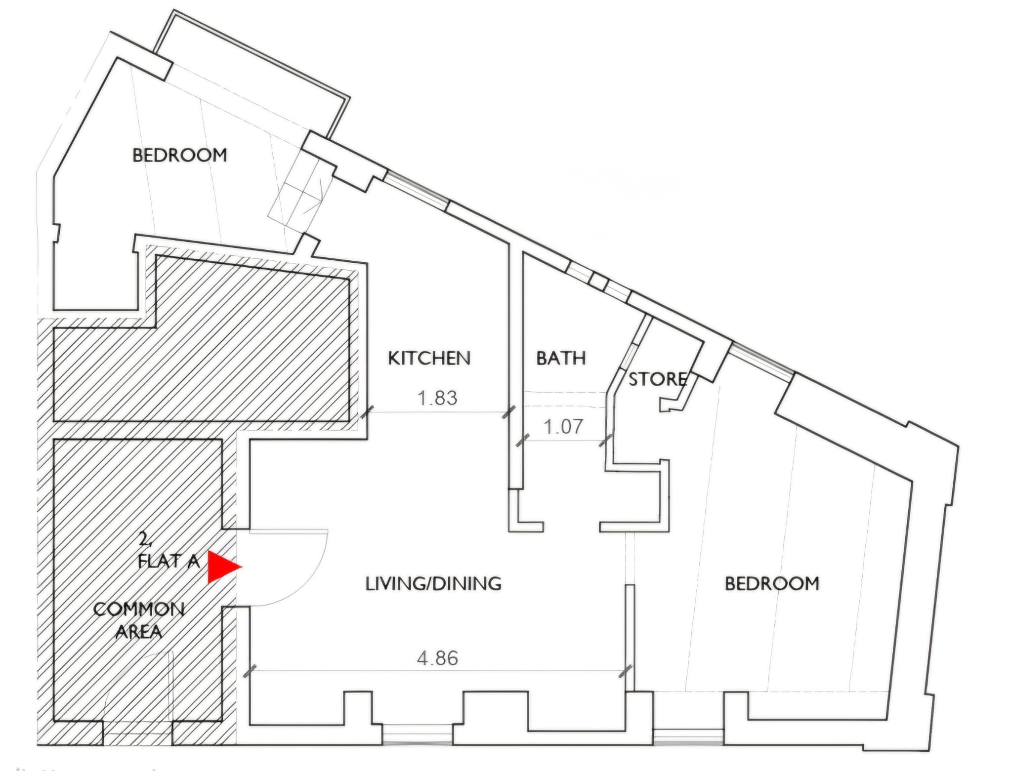 2-Bedroom Apartment for Sale in St Julians — plan 1