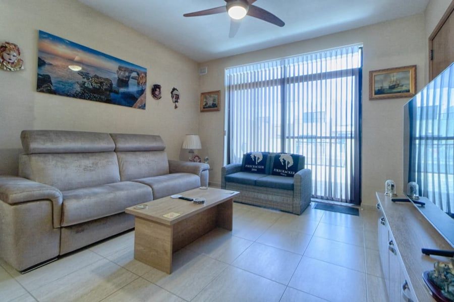 1-Bedroom Apartment for Rent in San Pawl il-Baħar
