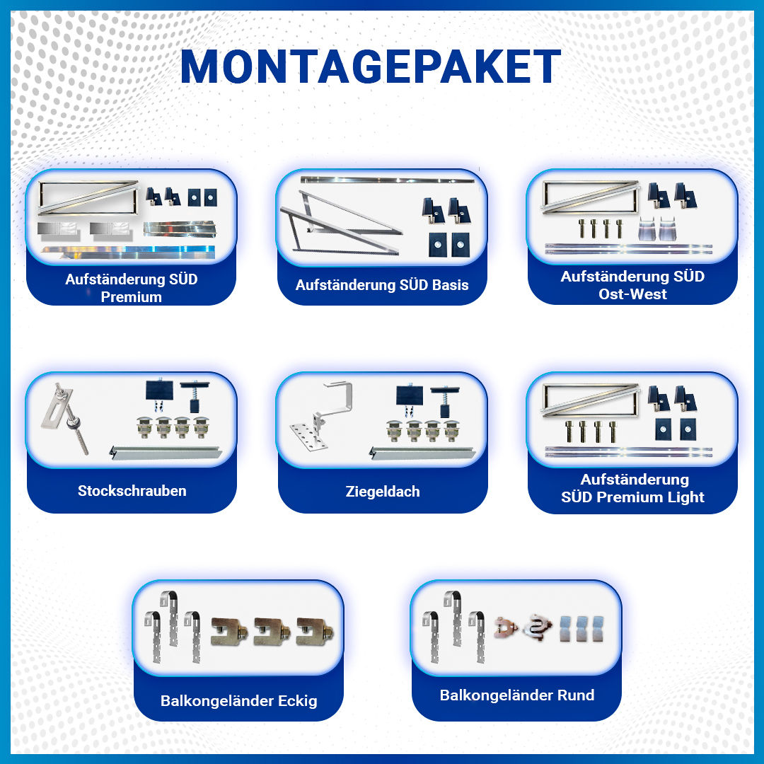 860W Balkonkraftwerk Komplettset inkl. 430W Bifaciale Solarmodule und Neu Generation Upgradefähiger DEYE 800W WIFI Wechselrichter mit Relais