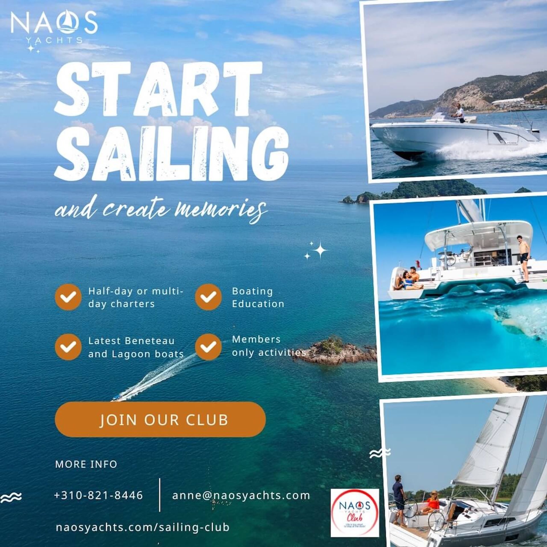 Fractional sailing membership program with flexible yacht access