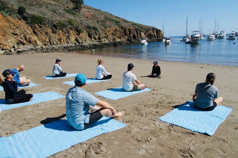 Yoga club activities and wellness programs for sailing members