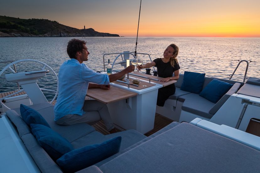 Guests enjoying a private yacht charter in Marina del Rey.