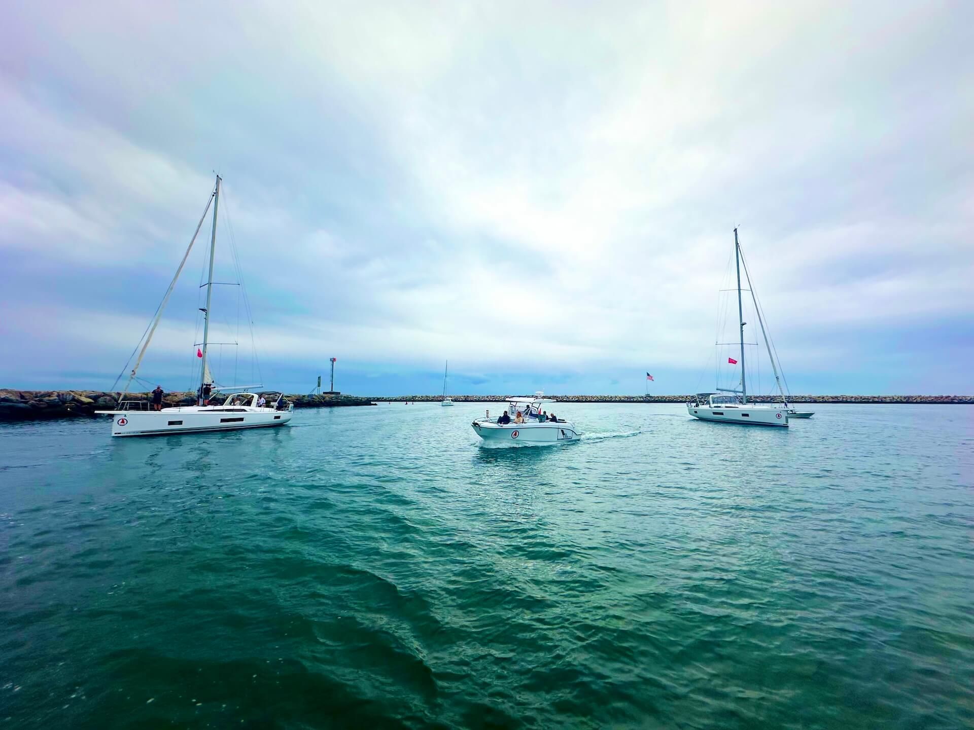 Naos Yachts 15-year anniversary celebration on a private yacht in Marina del Rey.