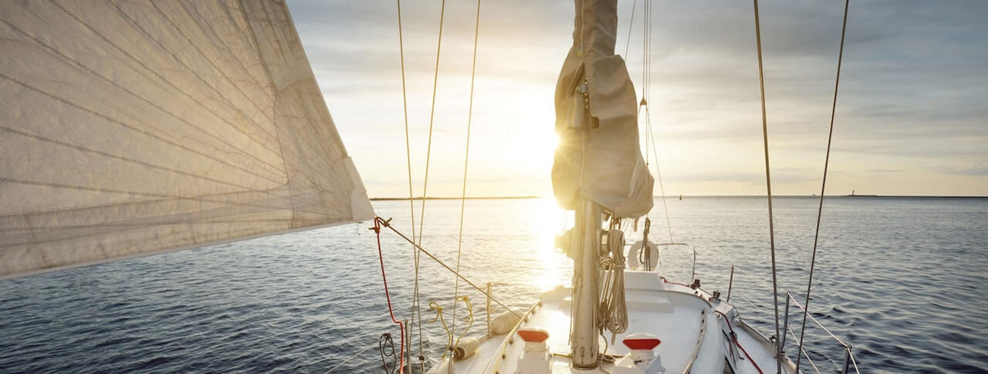 Sailing to Catalina.