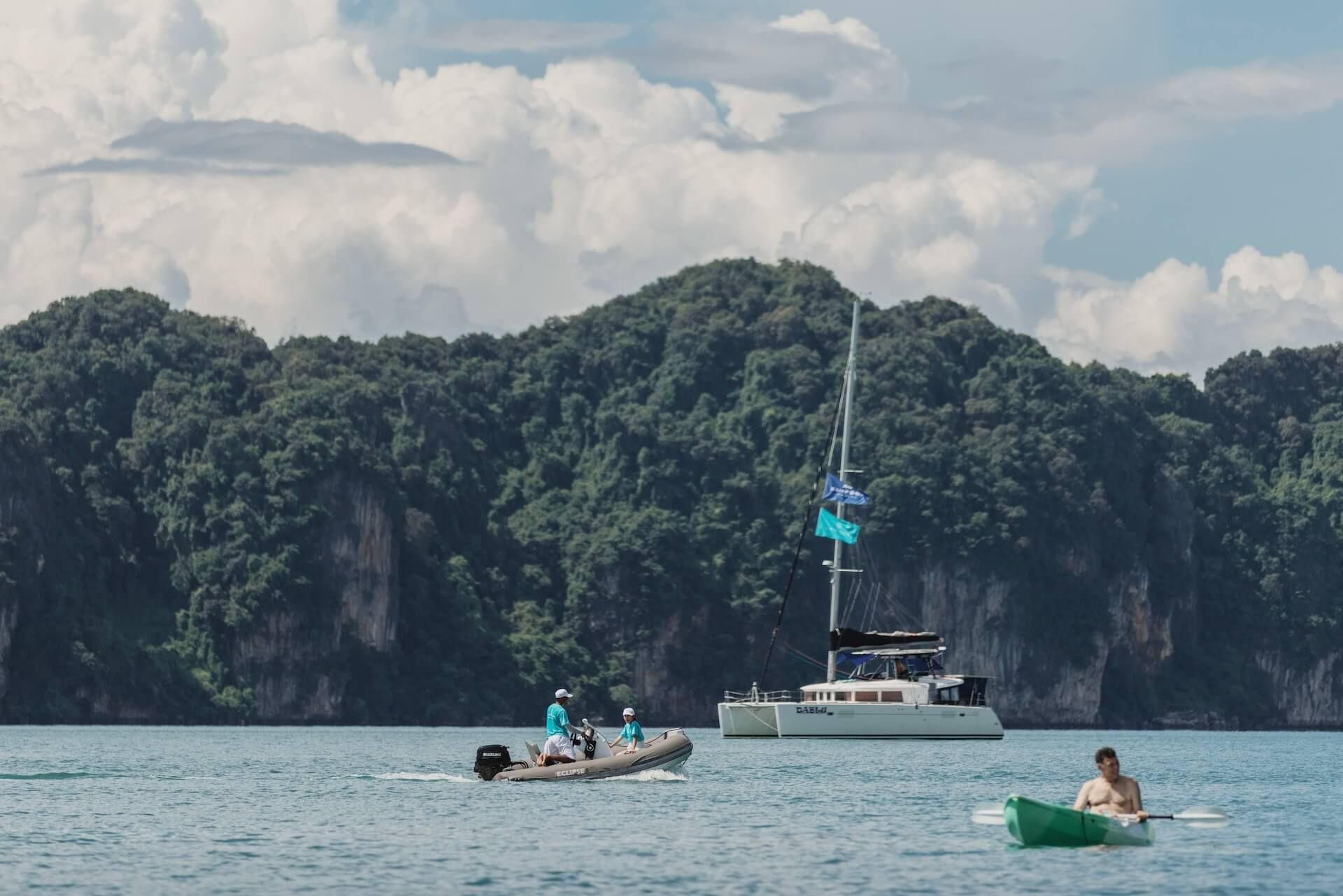 Dining alfresco on a multi-day yacht trip