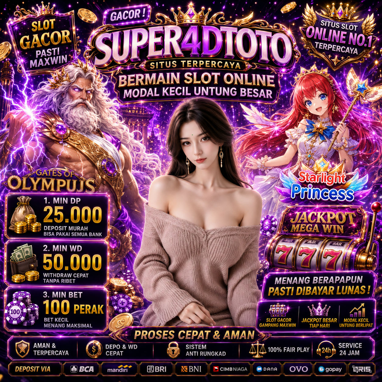 GACOR ! Super4dtoto Situs Terpercaya Bermain Slot Online Modal Kecil Untung Besar