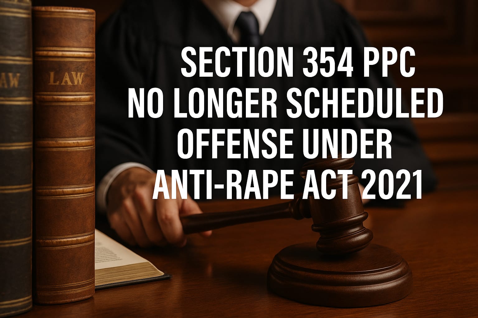 Section 354 PPC No Longer a Scheduled Offense Under Anti-Rape Act 2021: Shift in Jurisdiction to Magistrate Courts