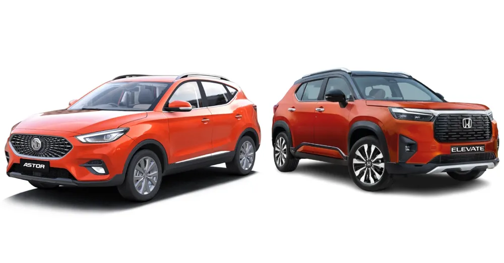 MG Astor vs Honda Elevate: A Comparison of Safety Features and Ratings