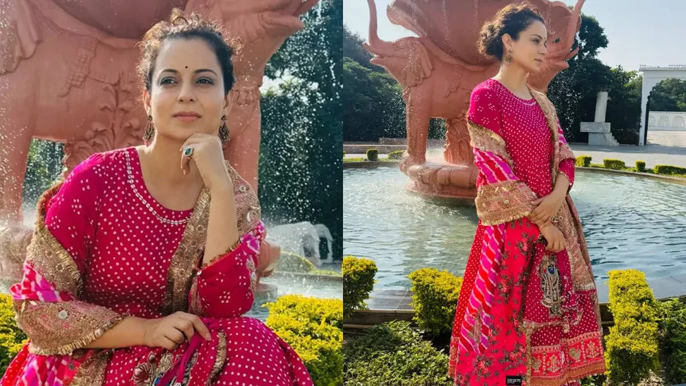 Kangana Ranaut Dazzles in Ethnic Wear, Celebrates Spiritual Connection with Lord Krishna