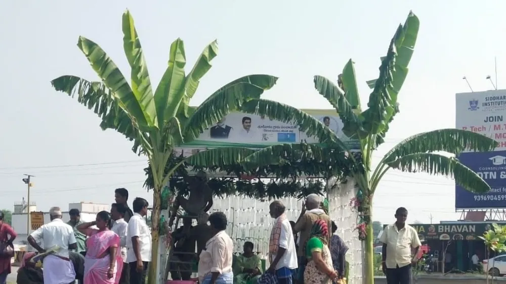 Innovative Eco-Friendly Bus Shelter Built from Plastic Bottles in Tirupati