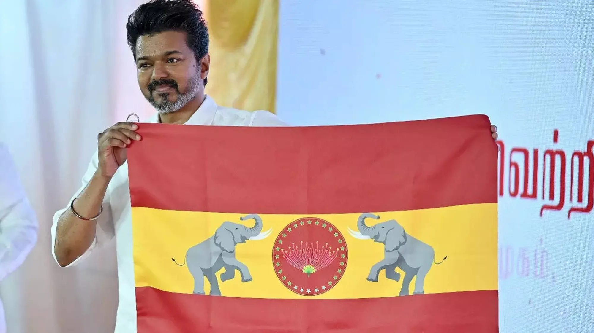 Actor Vijay Unveils TVK Party Flag, Emphasizes Unity for Tamil Nadu's Progress