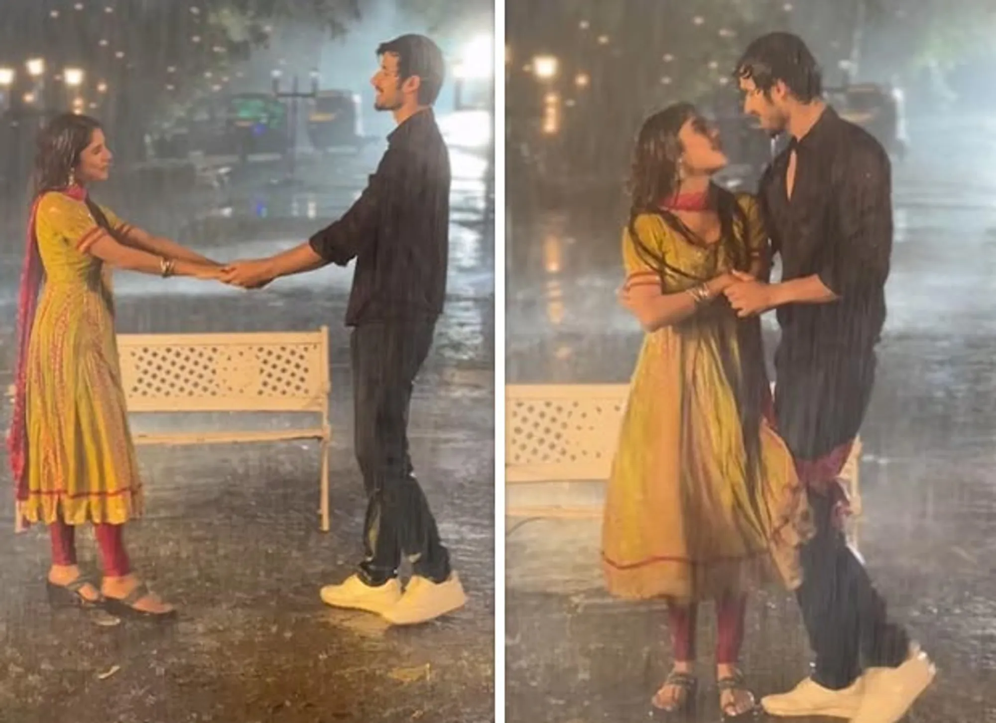 Paras Kalnawat and Adrija Roy Live Their Rainy Dream on Kumkum Bhagya