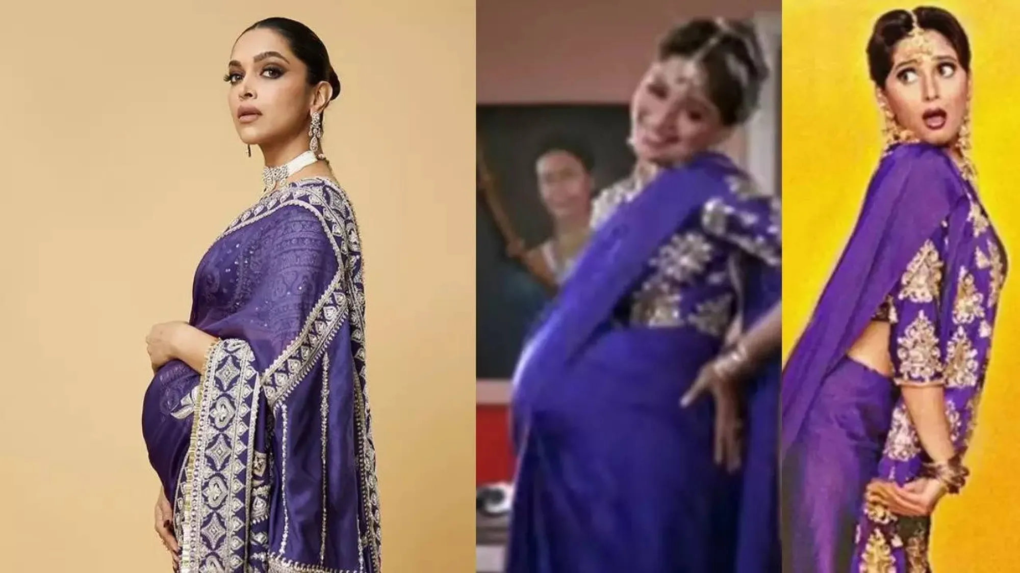 Deepika Padukone stuns in purple saree at Anant Ambani's sangeet, Ranveer Singh celebrates birthday