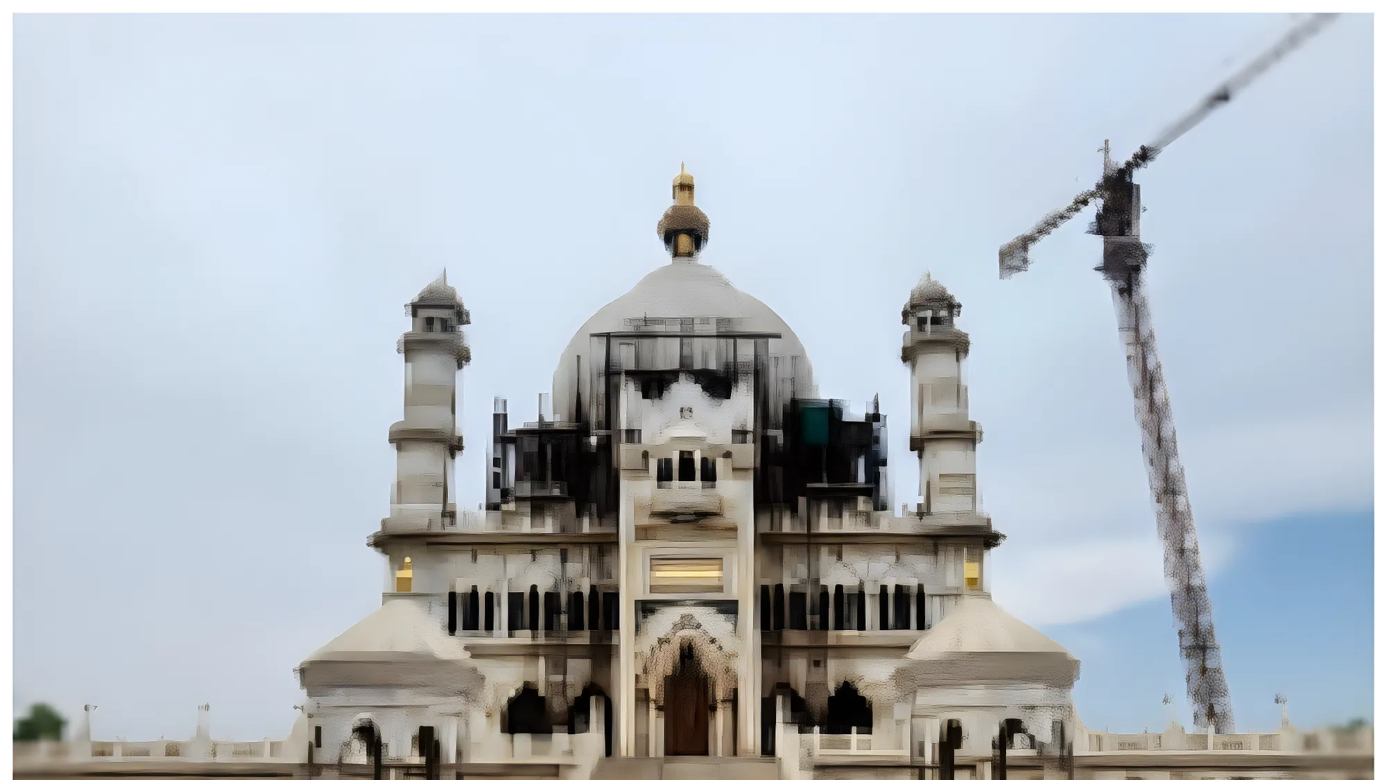 New White Marble Mausoleum in Agra Draws Comparisons to Taj Mahal