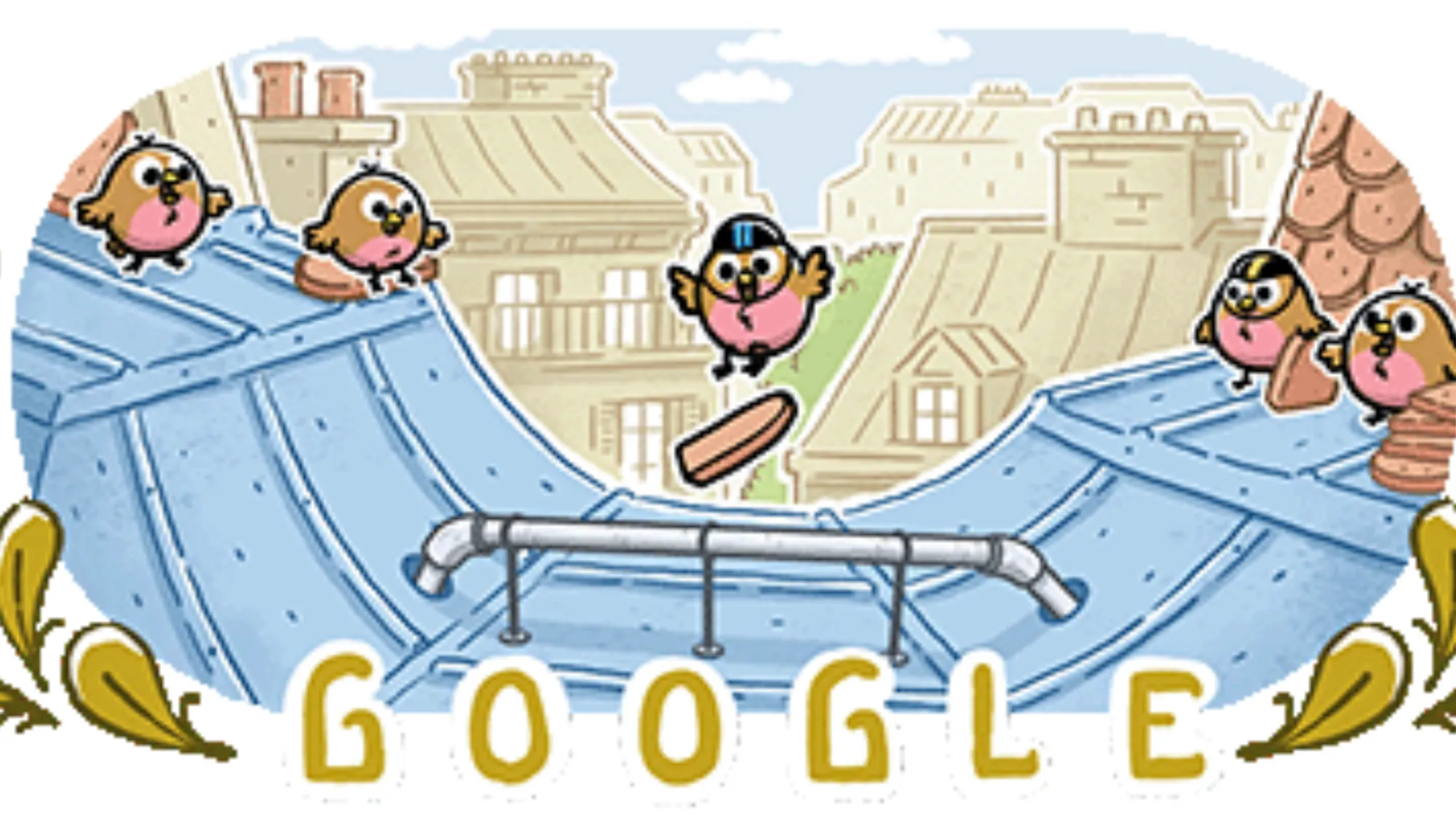 Google Doodle Celebrates Skateboarding at Paris Olympics 2024