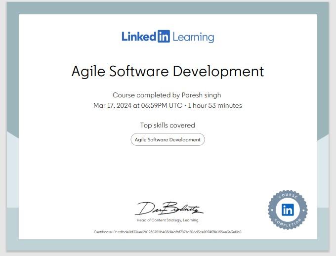 Agile Software Development
