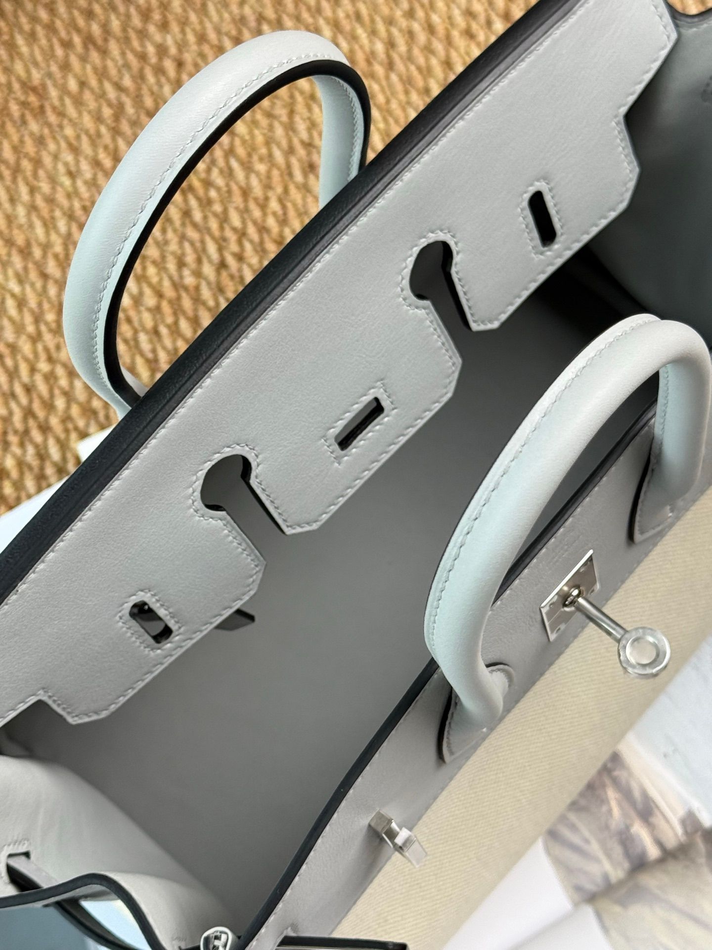 Hermès Hermès Birkin 25 Blue Silver Gold thumbnail 4