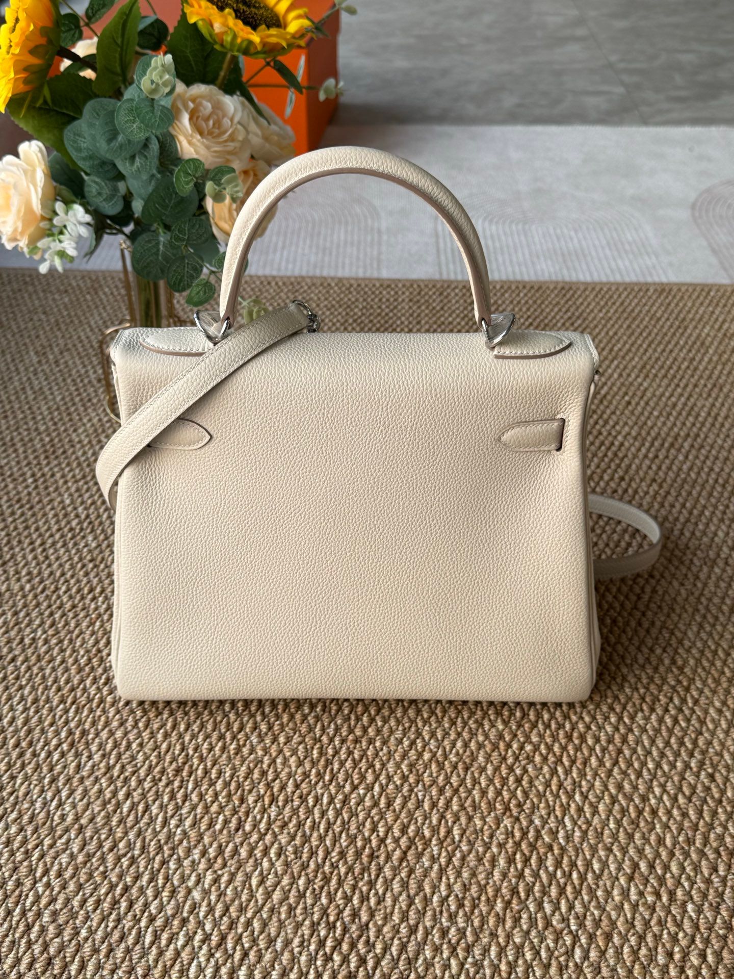 Hermès Hermès Kelly 28 Crème Silver thumbnail 3
