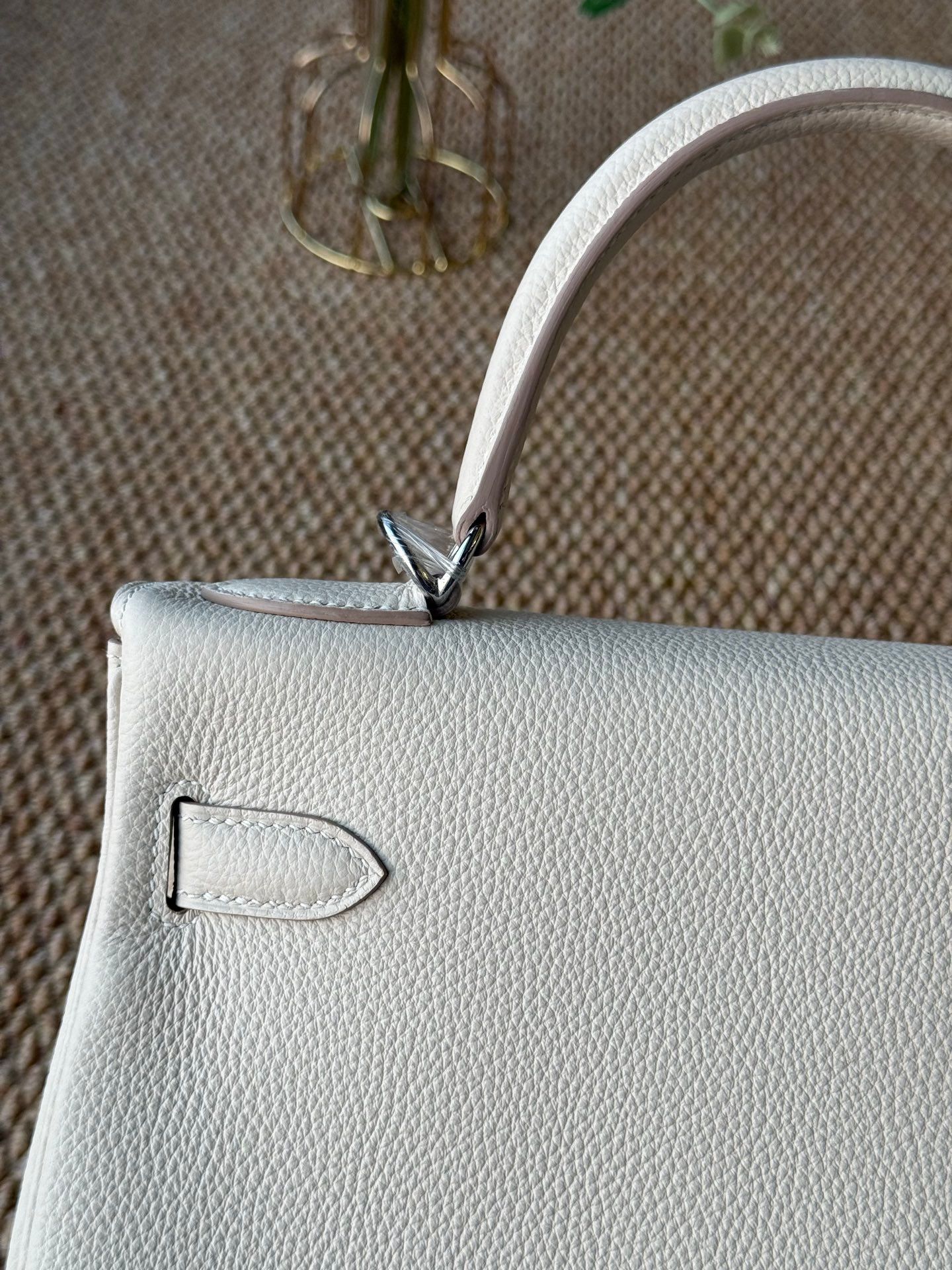 Hermès Hermès Kelly 28 Crème Silver thumbnail 4
